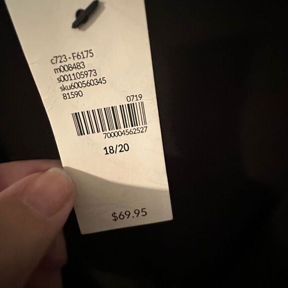 NWT Lane Bryant Elegant Black Wrap Dress - Size 18/20 - Picture 2 of 9